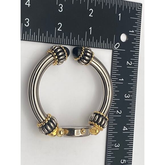 Xanadu Quartz Womens Watch 22mm Cuff Bracelet Style New Battery Silver Gold Tone - Picture 9 of 9